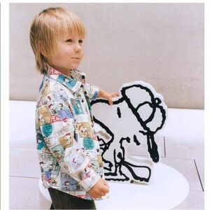 NWT ZARA BOYS SNOOPY PEANUTS TM SHIRT